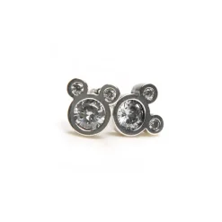 Otros Fabricantes Películas Y Personajes De Disney ·Mickey & Minnie|Joyas Disney^Conjunto Plata de Ley y Circonitas Disney Mickey