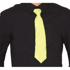 Disfrazzes Prendas Accesorias Para Disfraces^Corbata de Lentejuelas Neón en varios colores de 36 cm