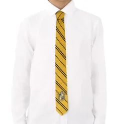Sale Corbata infantil Hufflepuff microfibra Niños Harry Potter Para Niños|Prendas Accesorias Para Disfraces