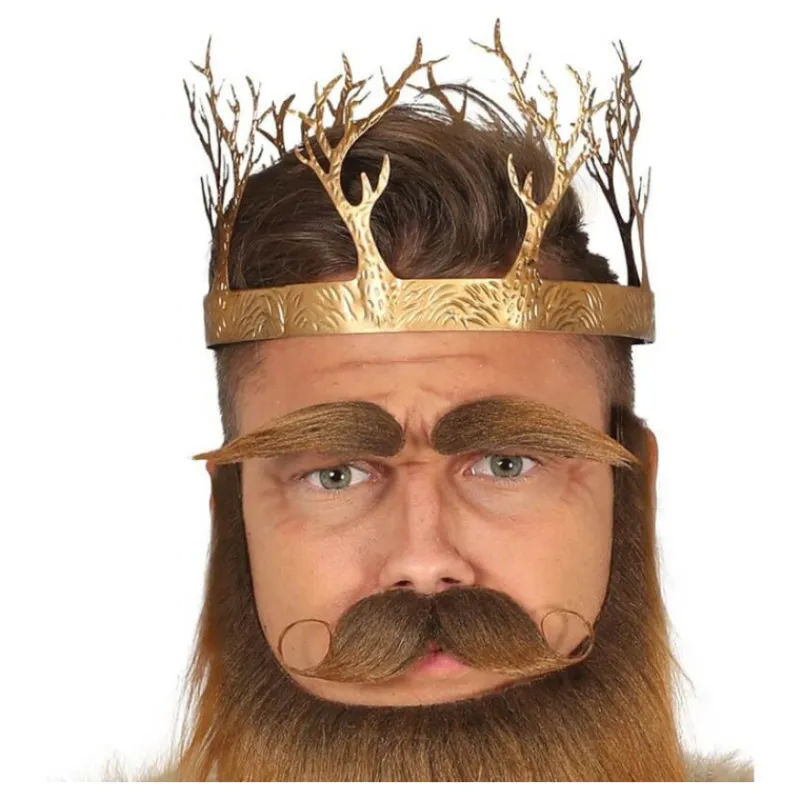 Disfrazzes Diademas, Tiaras Y Coronas Disfraces |Disfraces Series^Corona Metálica Medieval Dorada