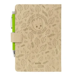 Grupo Erik Superhéroes Marvel|Más Regalos De Marvel^Cuaderno A5 y Boligrafo Proyector Groot Marvel