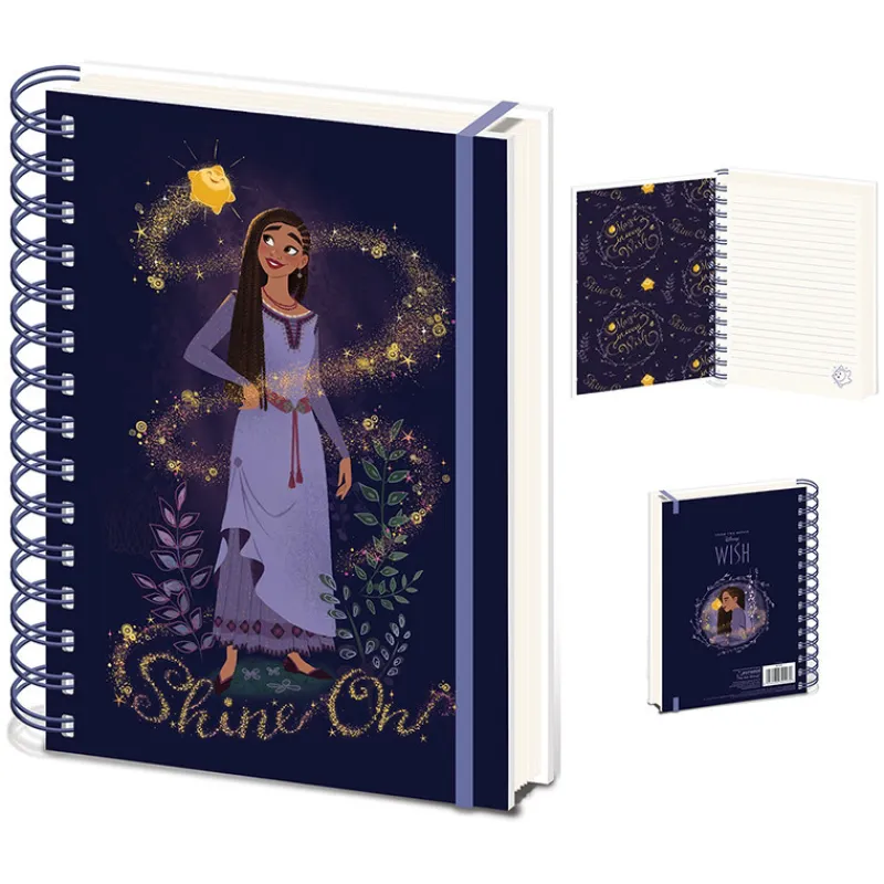Sale Cuaderno De Espiral A5 Wish (Shine On) 21 X 15 Cm Papelería Disney|Películas Y Personajes De Disney ·Wish