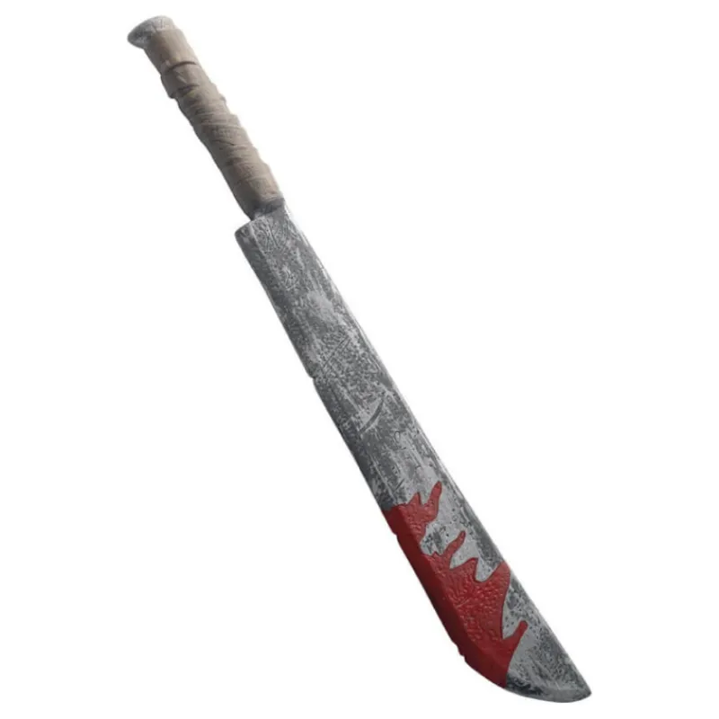 Cuchillo largo con manchas de sangre 74cm Armas, Espadas Y Escudos Disfraces|Accesorios Halloween Y Terror