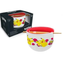 Otros Fabricantes Pikachu|Pokemon Hogar^Cuenco De Ramen Con Palillos Pikachu Pokémon
