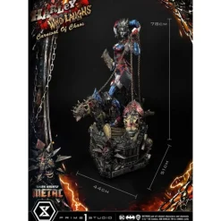 Outlet Dark Nights: Metal Estatua Harley Quinn Who Laughs Deluxe Regalos De Villanos Dc|Figuras Dc