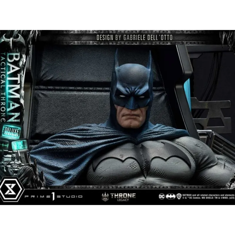 Prime 1 Studio Regalos De Superhéroes Dc|Figuras Dc^DC Comics Estatua 1/3 Batman Tactical Throne Deluxe Bonus 57 cm