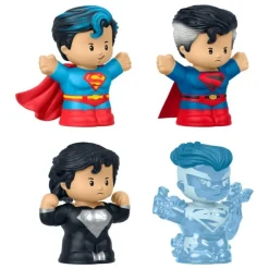 Discount DC Comics Pack de 4 Minifiguras Fisher-Price Little People Superman Niños Marvel Y Dc Para Niños|Juguetes, Figuras Y Más Regalos Para Peques