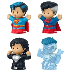 Discount DC Comics Pack de 4 Minifiguras Fisher-Price Little People Superman Niños Marvel Y Dc Para Niños|Juguetes, Figuras Y Más Regalos Para Peques