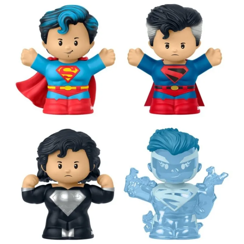 Discount DC Comics Pack de 4 Minifiguras Fisher-Price Little People Superman Niños Marvel Y Dc Para Niños|Juguetes, Figuras Y Más Regalos Para Peques