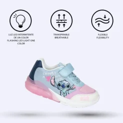 Cerdá Kids Stitch Kids|Calzado Kids^Deportiva infantiles con luces de Stitch