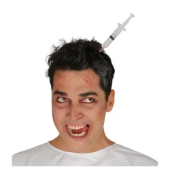 Best Diadema con jeringuilla de Zombie Diademas, Tiaras Y Coronas Disfraces |Accesorios Halloween Y Terror
