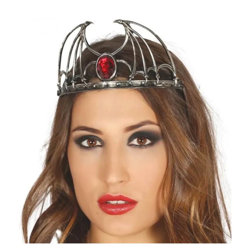 Disfrazzes Diademas, Tiaras Y Coronas Disfraces |Accesorios Halloween Y Terror ^Diadema de Vampiresa con Rubí