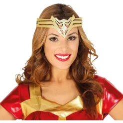 Discount Diadema de Wonder Woman Dorada Diademas, Tiaras Y Coronas Disfraces |Disfraces Dc