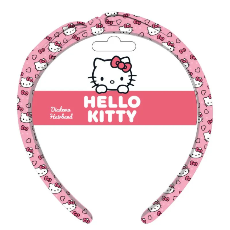 Hot Diadema Hello Kitty Diseño Fucsia Adorable Accesorios Para El Pelo, Gafas De Sol Y Kits De Belleza Infantiles