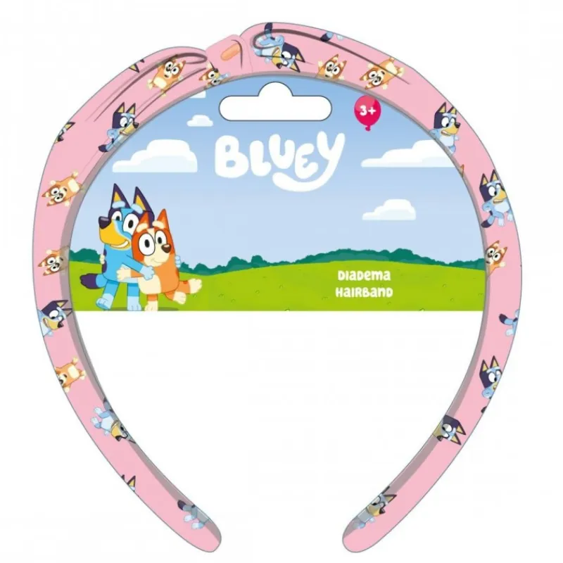 Diadema Infantil Bluey Rosa 100% Poliéster Accesorios Para El Pelo, Gafas De Sol Y Kits De Belleza Infantiles