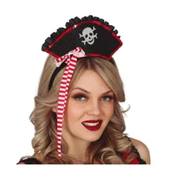 Diadema Mini Pirata Sombreros Y Cascos Para Disfraces |Accesorios Halloween Y Terror