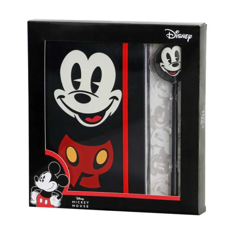 KaracterMania Papelería Disney^Diario con bolígrafo Mickey Mouse Negro