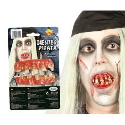 Clearance Dientes de Pirata Esqueleto Maquillaje Para Disfraces