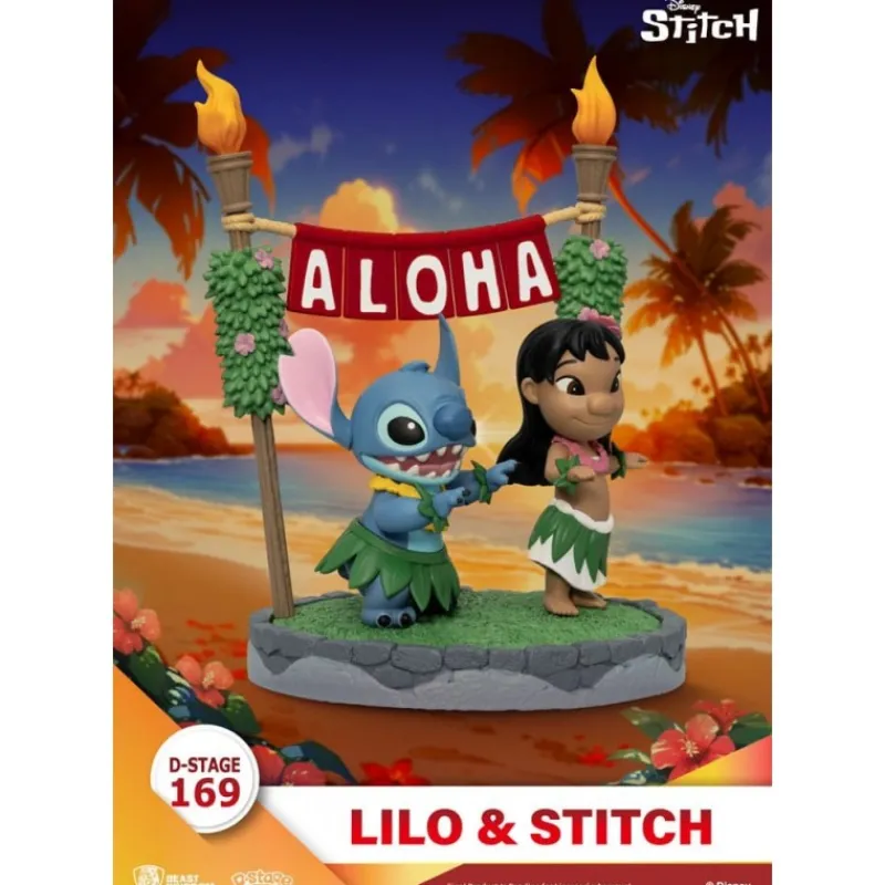 New Diorama PVC Lilo & Stitch D-Stage 16 cm Películas Y Personajes De Disney ·Lilo Y Stitch|Figuras Disney De Colección