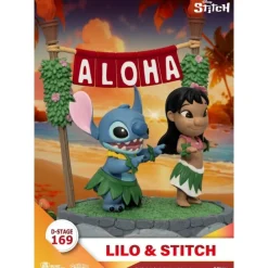 New Diorama PVC Lilo & Stitch D-Stage 16 cm Películas Y Personajes De Disney ·Lilo Y Stitch|Figuras Disney De Colección