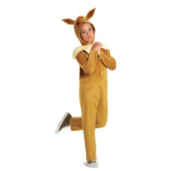 Hot Disfraz Clásico de Eevee Pokémon con Capucha para Niños Disfraces Infantiles|Disfraces Videojuegos