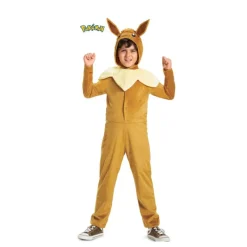 Hot Disfraz Clásico de Eevee Pokémon con Capucha para Niños Disfraces Infantiles|Disfraces Videojuegos