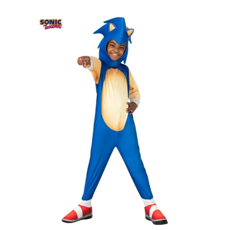 Hot Disfraz Clásico de Sonic the Hedgehog para Niños con Máscara Disfraces Infantiles|Disfraces Videojuegos