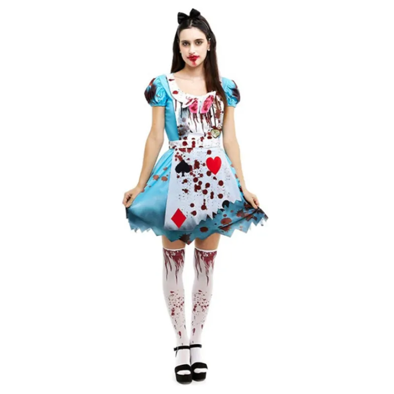Mujer Disfrazzes Disfraces Mujer|Disfraces Disney^Disfraz de Alicia Zombie Clásico para Mujer