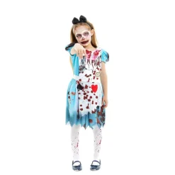 Disfrazzes Disfraces Infantiles|Disfraces Disney^Disfraz de Alicia Zombie: Estilo Inolvidable para Halloween