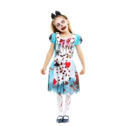 Disfrazzes Disfraces Infantiles|Disfraces Disney^Disfraz de Alicia Zombie: Estilo Inolvidable para Halloween