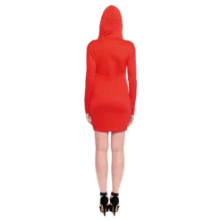Mujer Disfrazzes Disfraces Mujer|Disfraces Series^Disfraz de Atracadora Rojo Corto para Mujer