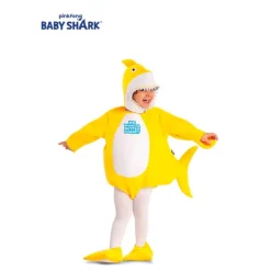 Disfrazzes Disfraces Infantiles^Disfraz de Baby Shark amarillo con capucha para bebé y niños
