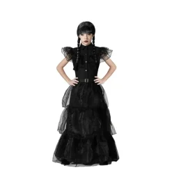 Disfrazzes Disfraces Infantiles^Disfraz de Baile de Miércoles para Niña: Conviértela en la Protagonista de Halloween