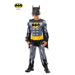 Disfrazzes Disfraces Infantiles|Disfraces Dc^Disfraz de Batman núcleo metálico deluxe con máscara para niño