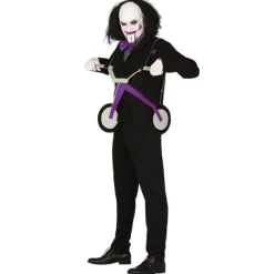 Hombre Disfrazzes Disfraces Hombre|Disfraces Halloween Hombre^Disfraz de Billy de Saw con Triciclo