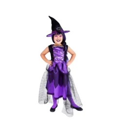 Disfrazzes Disfraces Infantiles|Disfraces Halloween Niña^Disfraz de Bruja Chic Púrpura para niña