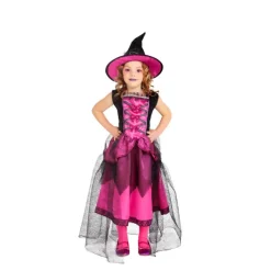 Outlet Disfraz de Bruja Chic Rosa para niña Disfraces Infantiles|Disfraces Halloween Niña