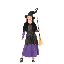 Disfrazzes Disfraces Infantiles|Disfraces Halloween Niña^Disfraz de Bruja Morada Coqueta para niña