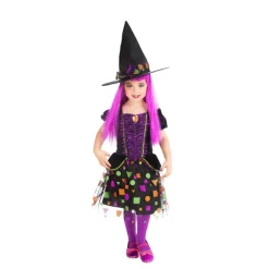 Disfrazzes Disfraces Infantiles|Disfraces Halloween Niña^Disfraz de Bruja Top Symbol para niña