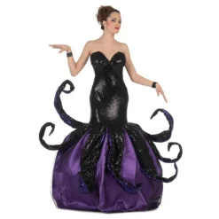 Mujer Disfrazzes Disfraces Mujer|Disfraces Disney^Disfraz de Bruja Villana del Mar Morado para Mujer