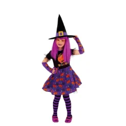 Disfrazzes Disfraces Infantiles|Disfraces Halloween Niña^Disfraz de Brujita Truco trato para niña