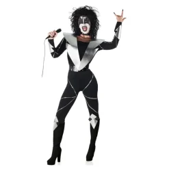 Mujer Disfrazzes Disfraces Mujer|Disfraces De Música^Disfraz de Cantante de Rock Maquillada para Mujer