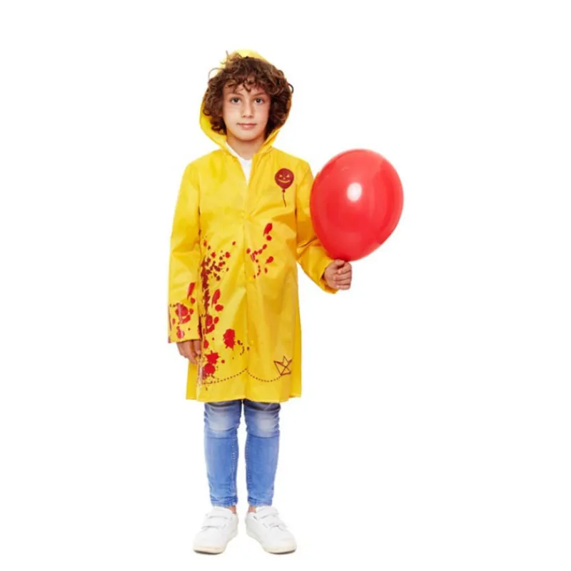 Disfrazzes Disfraces Infantiles^Disfraz de Chubasquero Amarillo Sangriento para Niño