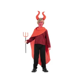 Disfrazzes Disfraces Infantiles|Disfraces Halloween Niño^Disfraz de Demonio Cornudo Rojo para niño