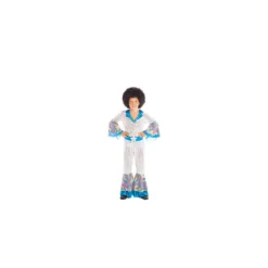 Disfrazzes Disfraces Infantiles^Disfraz de Disco Boy Plateado y Azul para niño