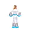 Online Disfraz de Disco Girl Plateado y Azul para niña Disfraces Infantiles