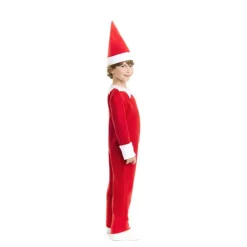 Disfrazzes Disfraces Infantiles|Disfraces Disney^Disfraz de Elfo Polar Rojo para Niños con Gorro