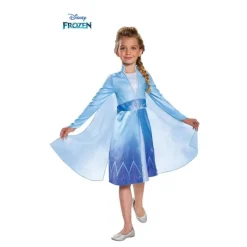 Disfrazzes Disfraces Infantiles|Disfraces Disney^Disfraz de Elsa Viajera Disney Frozen clásico para niña