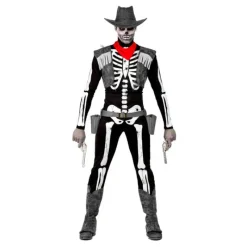Hombre Disfrazzes Disfraces Hombre|Disfraces Halloween Hombre^Disfraz de Esqueleto Cowboy para hombre