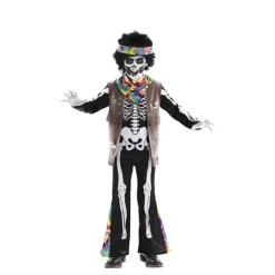 Disfrazzes Disfraces Infantiles|Disfraces Halloween Niño^Disfraz de Esqueleto Hippie para niños